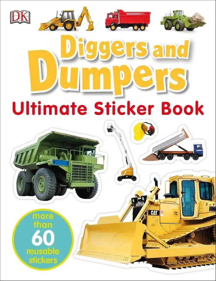 Ultimate Sticker Book: Diggers and Dumpers-Children’s interactive and activity books and kits-買書書 BuyBookBook