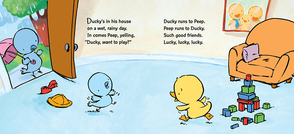 Peep and Ducky Rainy Day US - Board book