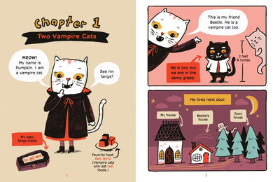Pumpkin and Beetle: Two Vampire Cats US - Hardback