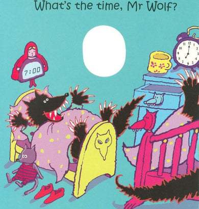 What's the Time, Mr Wolf? - Finger Puppet Books (Annie Kubler)-Nonfiction: 學前基礎 Preschool Basics-買書書 BuyBookBook