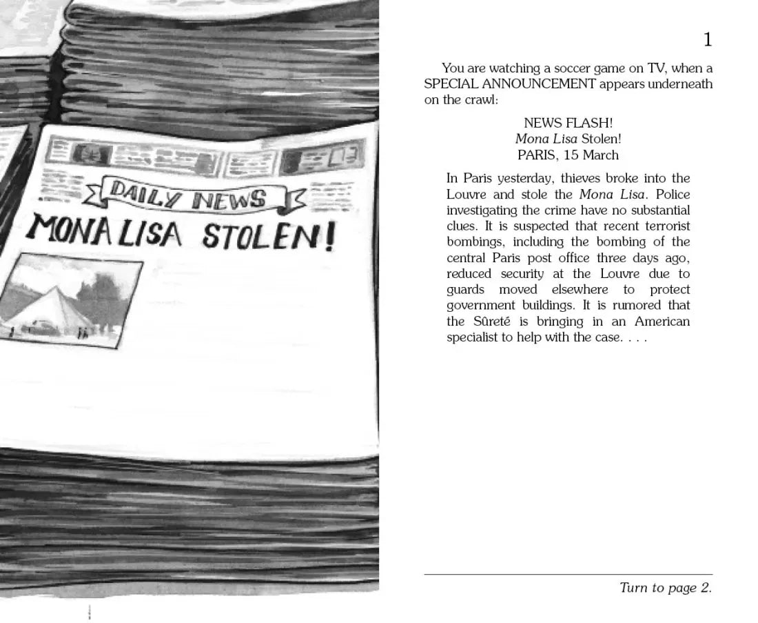 The Mona Lisa is Missing US - Paperback / softback