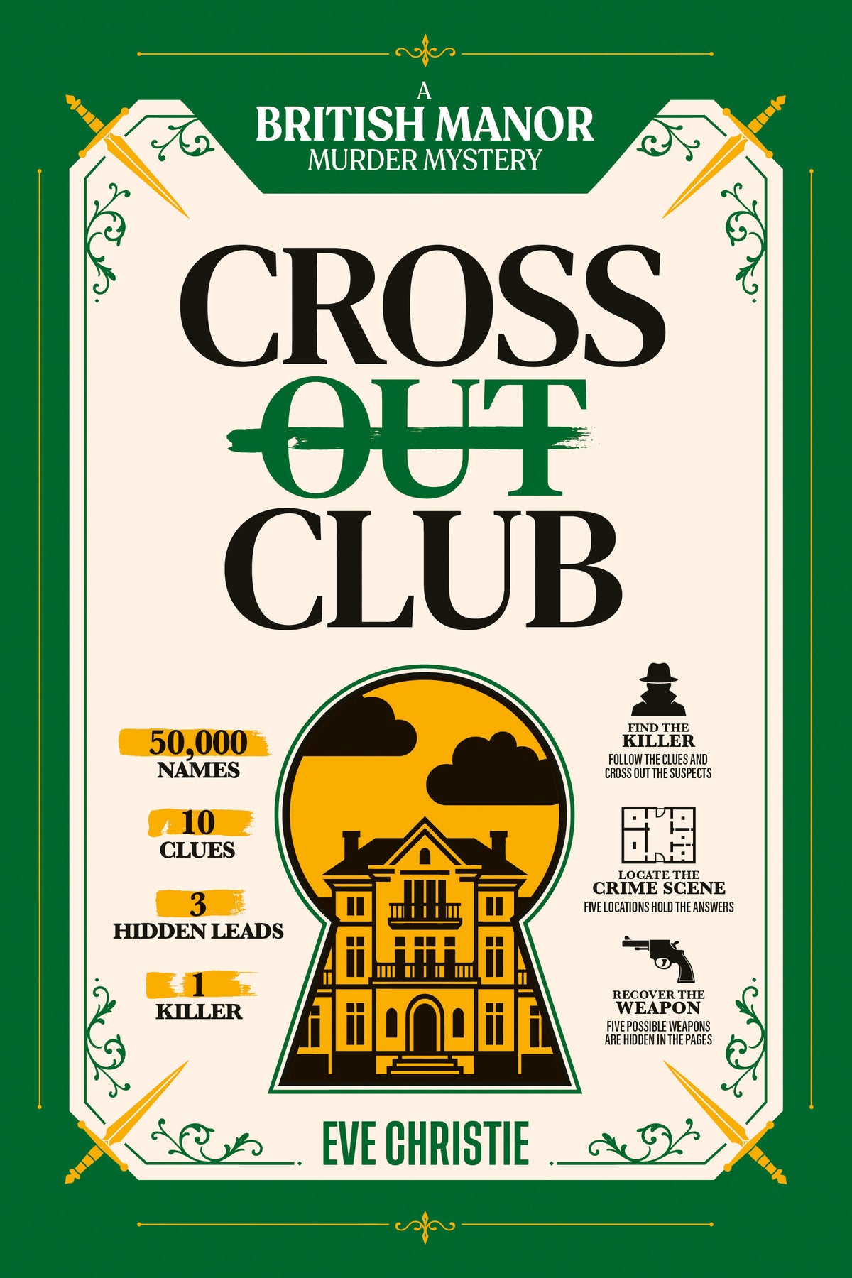 Cross Out Club: A British Manor Murder Mystery Puzzle cover (ISBN 9781039017399)