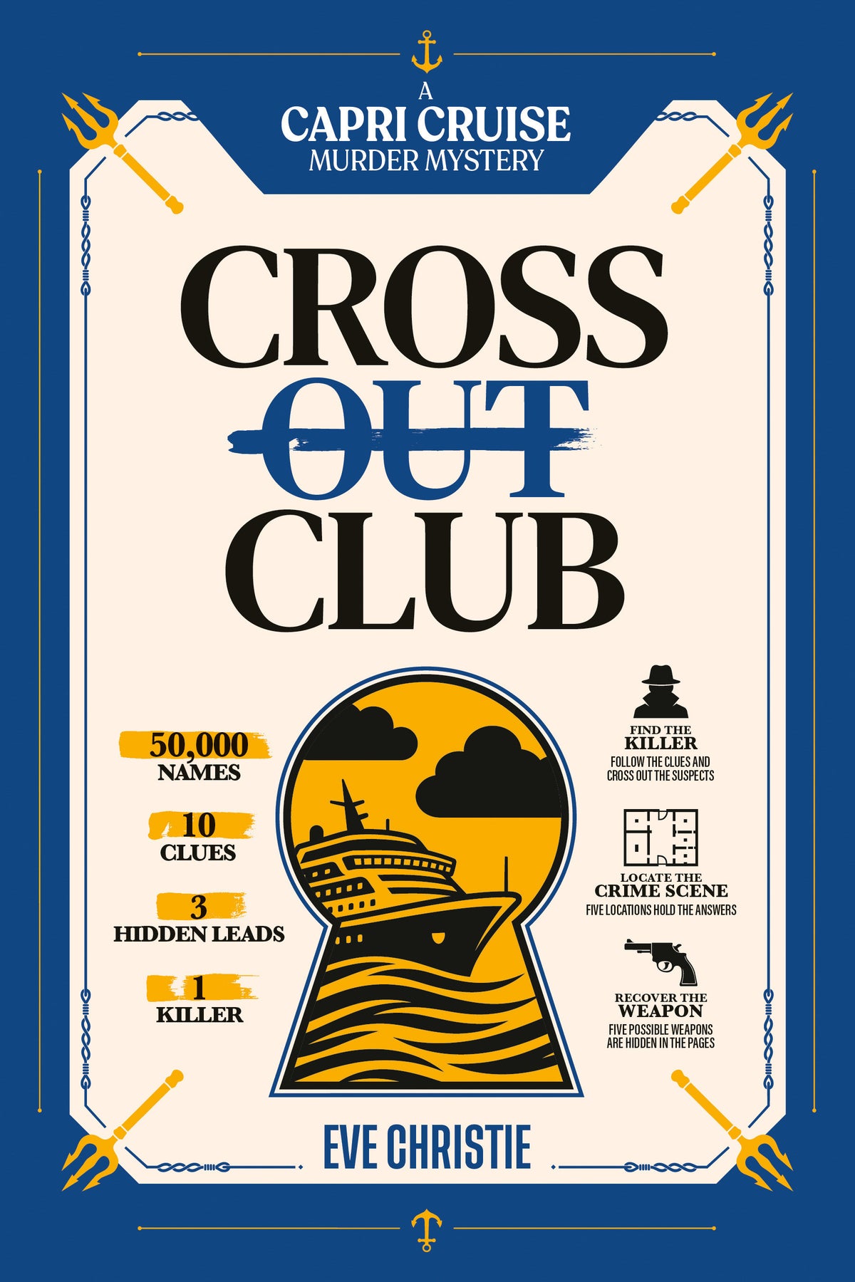 Cross Out Club: A Capri Cruise Murder Mystery Puzzle cover (ISBN 9781039017412)