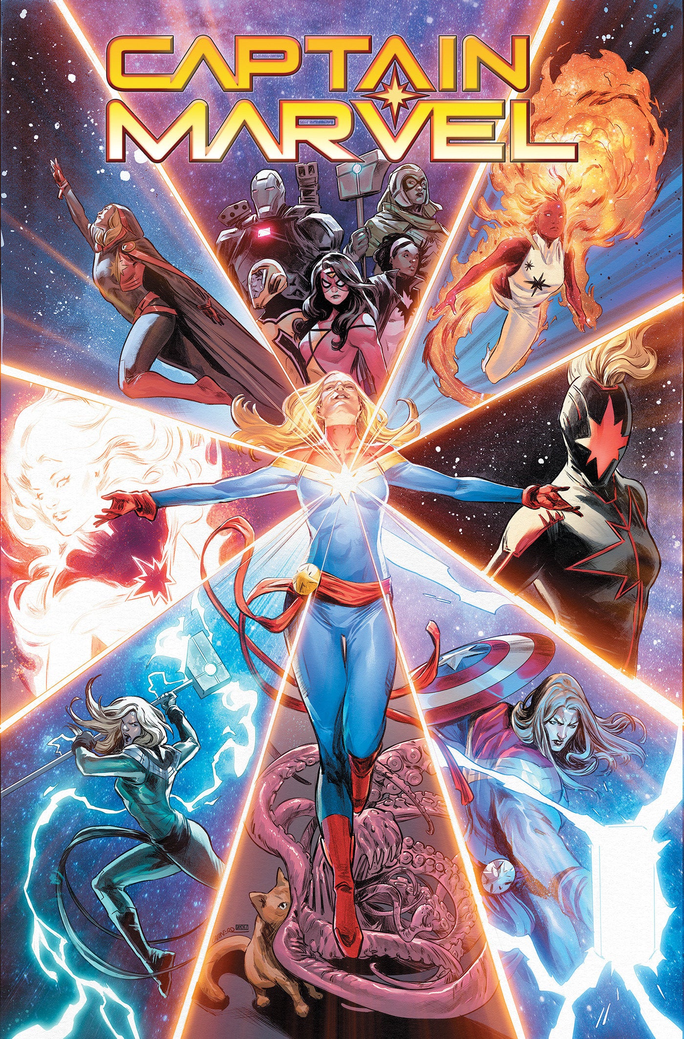 Captain Marvel: Highest, Furthest, Fastest Omnibus Carmen Carnero Cover-Graphic novel / Comic book / Manga: genres-買書書 BuyBookBook
