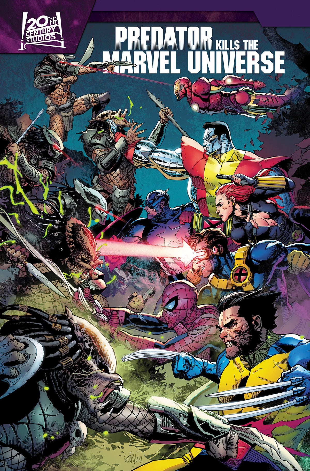 Predator Kills The Marvel Universe Omnibus Leinil Yu Cover cover (ISBN 9781302966874)