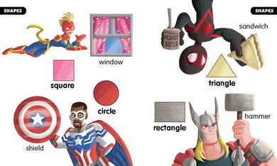 Marvel Beginnings: First Shapes, Colors, Numbers US - Board book