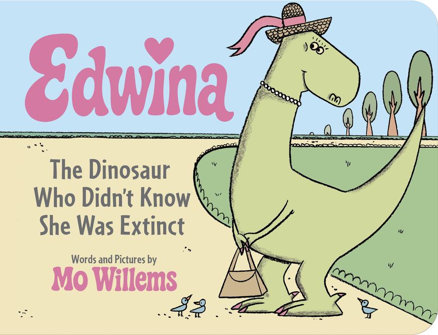 Edwina, The Dinosaur Who Didn't Know She Was Extinct (Board Book)-Children’s / Teenage fiction: Nature and animal stories-買書書 BuyBookBook