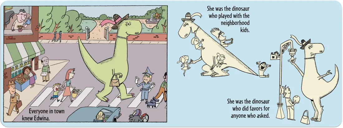 Edwina, The Dinosaur Who Didn't Know She Was Extinct (Board Book) US - Board book