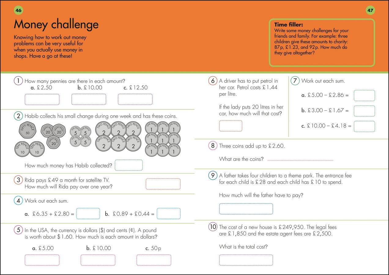 10 Minutes A Day Maths, Ages 9-11 (Key Stage 2)