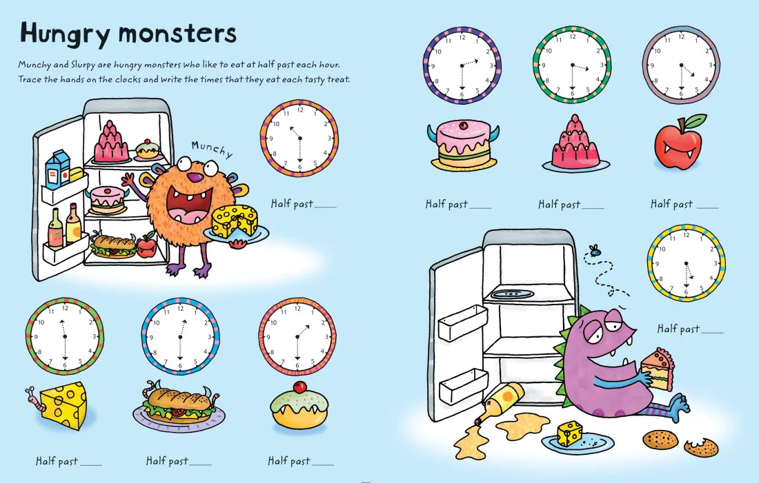 Wipe-clean Telling the Time GB - Paperback / softback