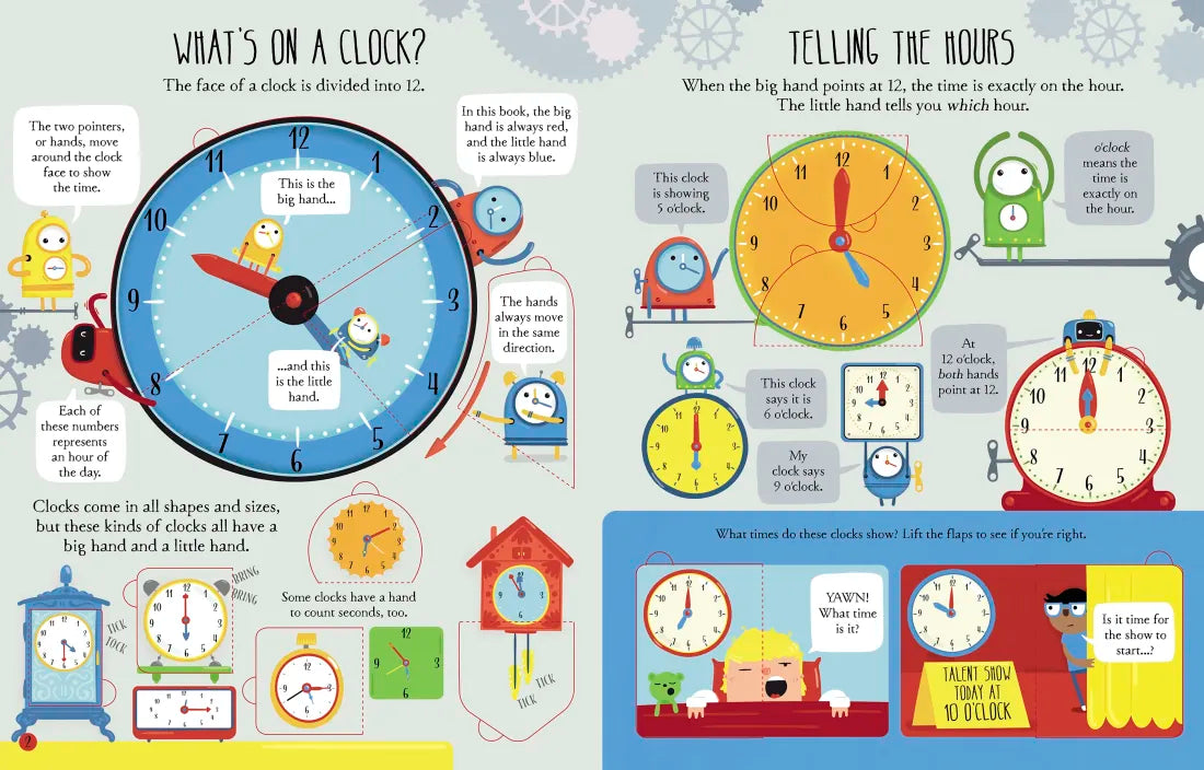 Lift-the-Flap Telling the Time GB - Board book