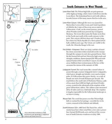 National Geographic Yellowstone and Grand Teton National Parks Road Guide US - Paperback / softback