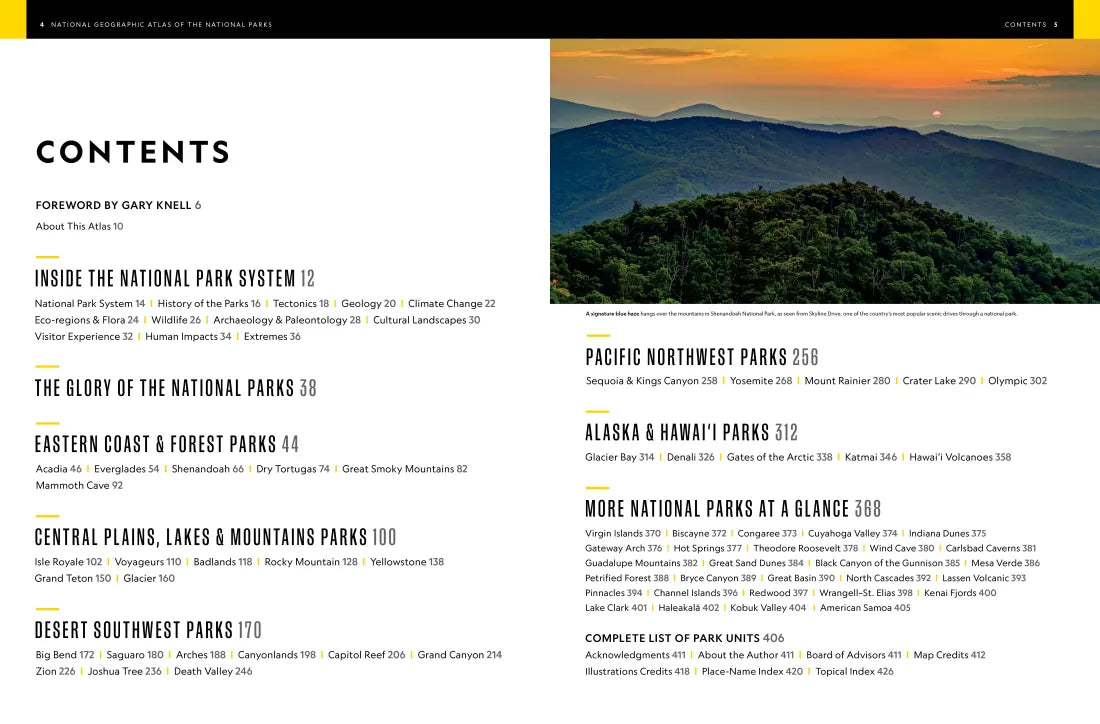 National Geographic Atlas of the National Parks US - Hardback