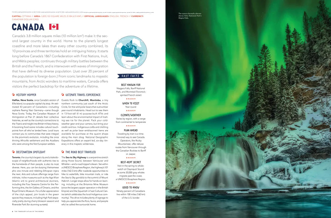 The Traveler's Atlas of the World US - Hardback