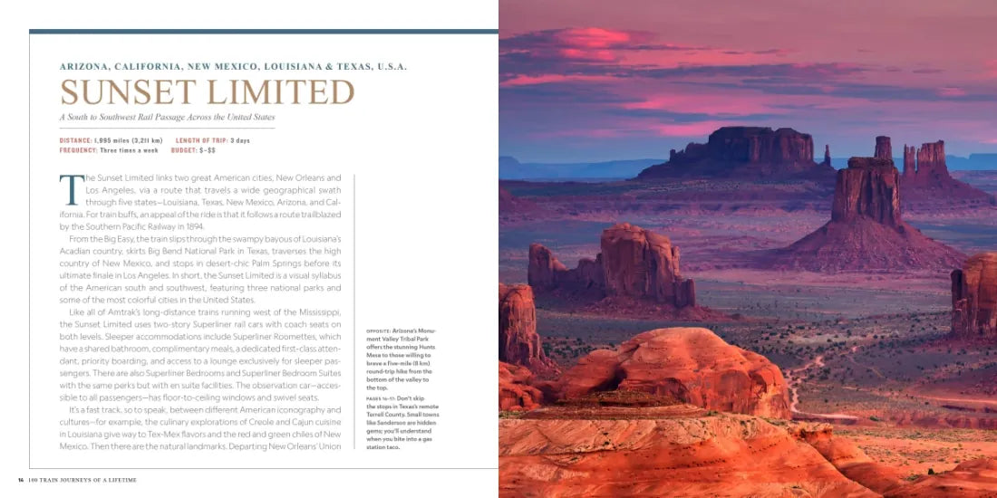 100 Train Journeys of a Lifetime US - Hardback