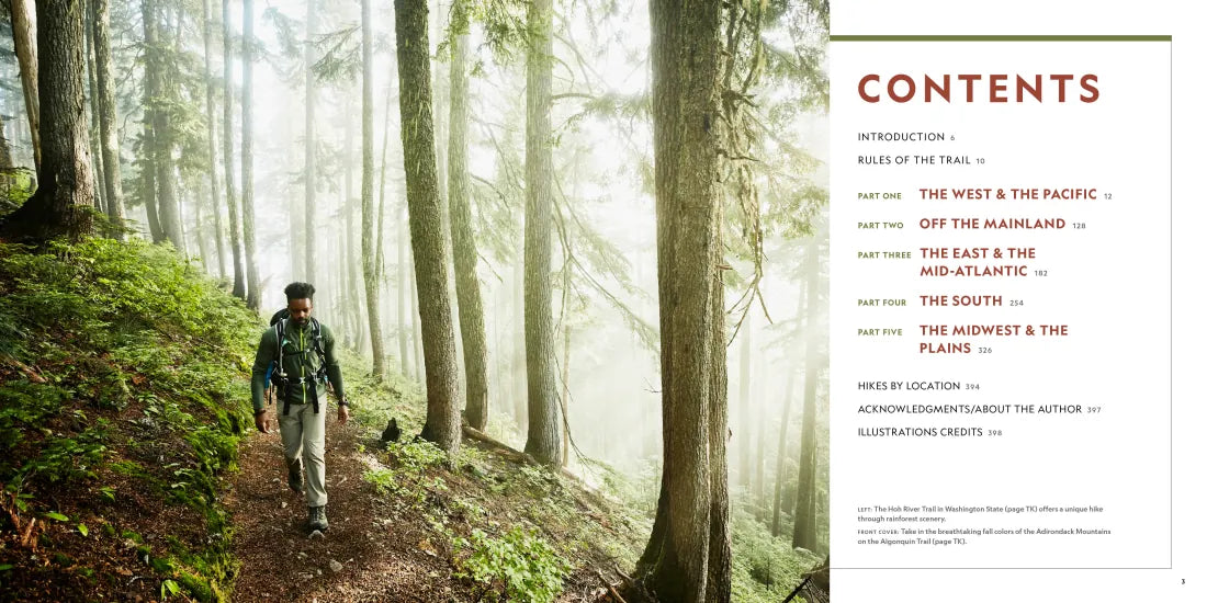 100 Hikes of a Lifetime U.S.A. US - Hardback