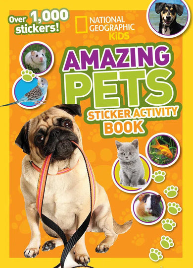 National Geographic Kids Amazing Pets Sticker Activity Book-Children’s interactive and activity books and kits-買書書 BuyBookBook