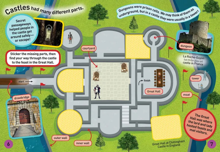 National Geographic Kids Knights and Castles Sticker Activity Book US - Paperback / softback