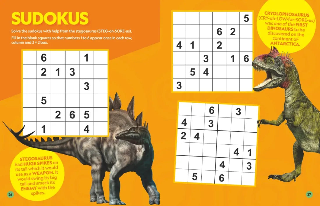 National Geographic Kids Puzzle Book of Dinosaurs US - Paperback / softback