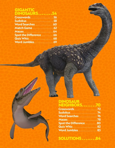 National Geographic Kids Puzzle Book of Dinosaurs US - Paperback / softback