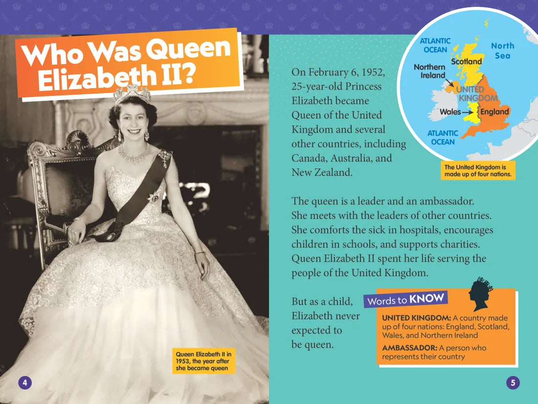 Queen Elizabeth II (National Geographic Kids Readers, Level 3) US - Hardback