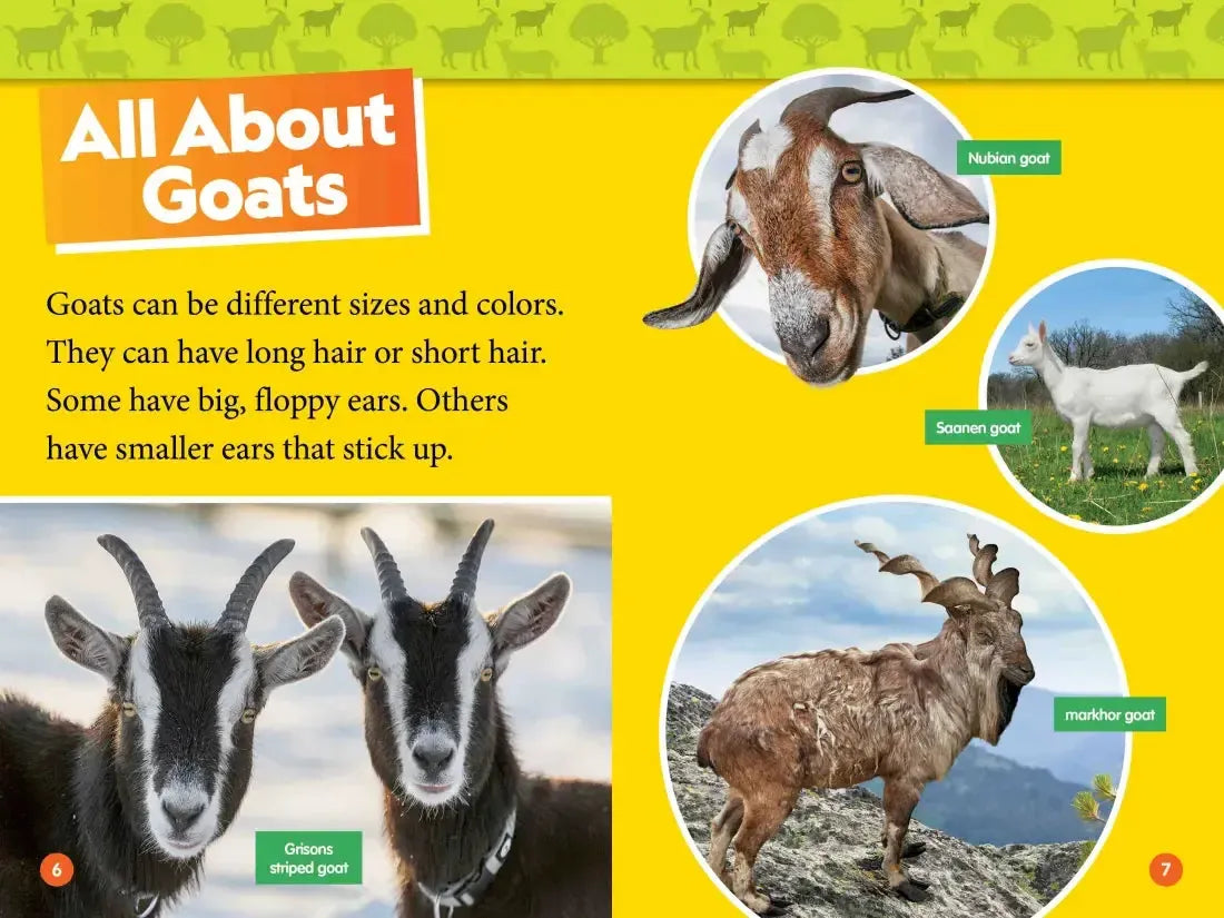 Goats (National Geographic Kids Readers, Level 1) US - Hardback