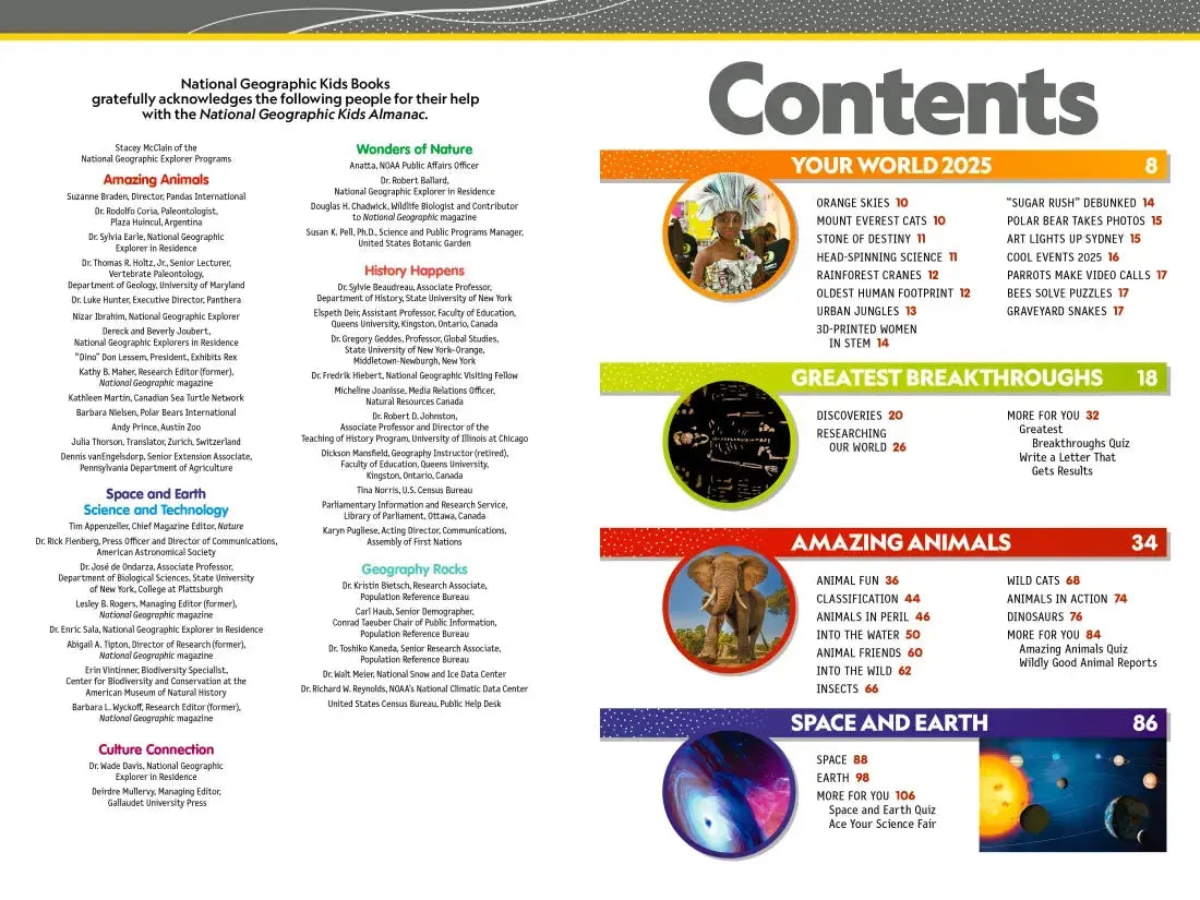National Geographic Kids Almanac 2025 (International Edition) US - Paperback / softback