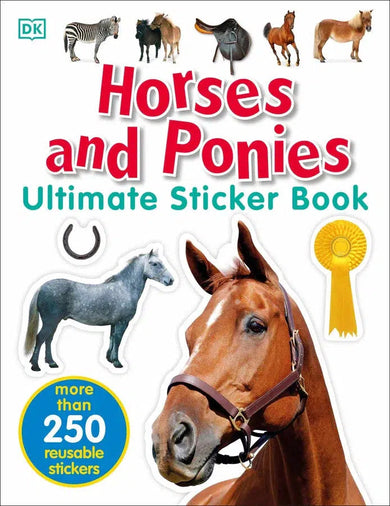 Ultimate Sticker Book: Horses and Ponies-Children’s interactive and activity books and kits-買書書 BuyBookBook