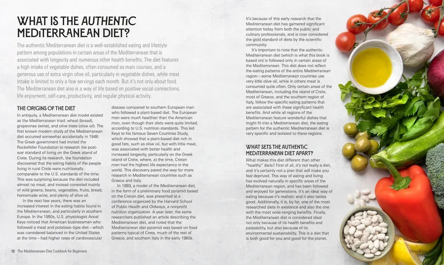 The Mediterranean Diet Cookbook for Beginners US - Paperback / softback