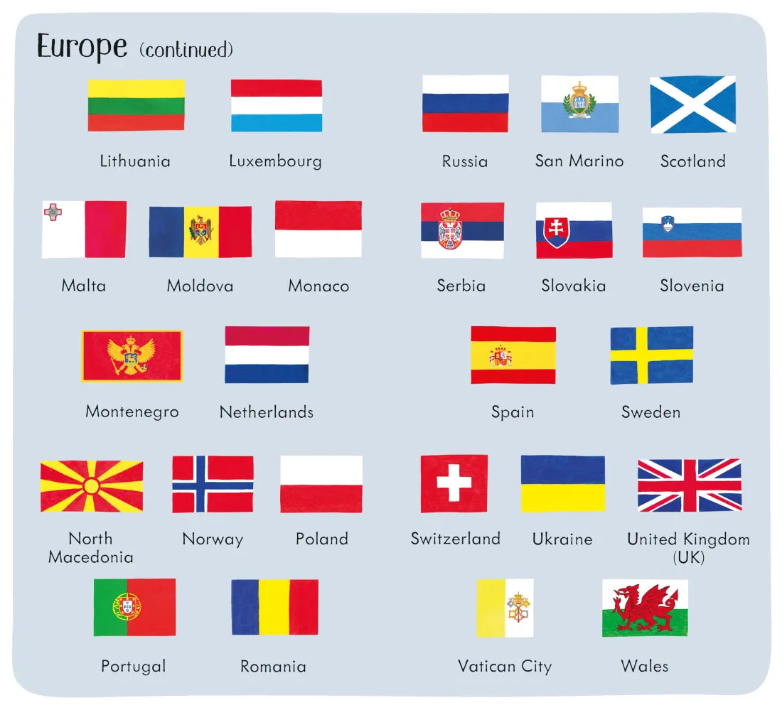 199 Flags GB - Board book
