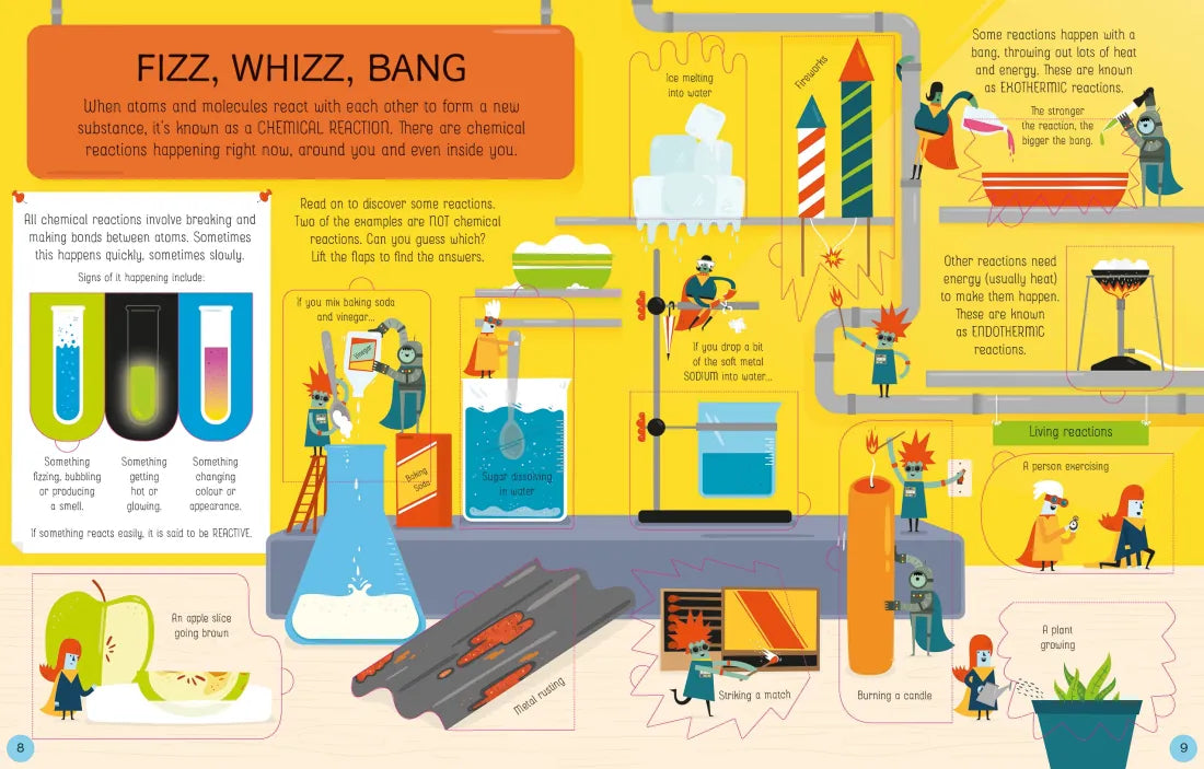 See Inside Atoms and Molecules GB - Board book
