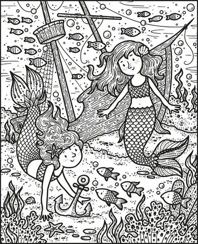 Mermaids Magic Painting Book GB - Paperback / softback