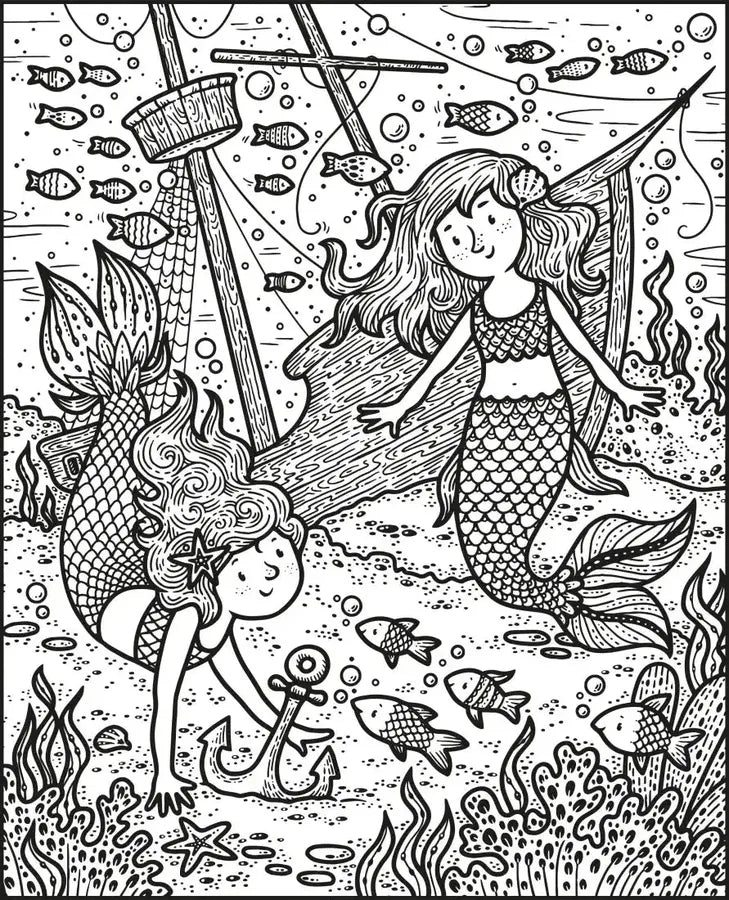 Mermaids Magic Painting Book GB - Paperback / softback