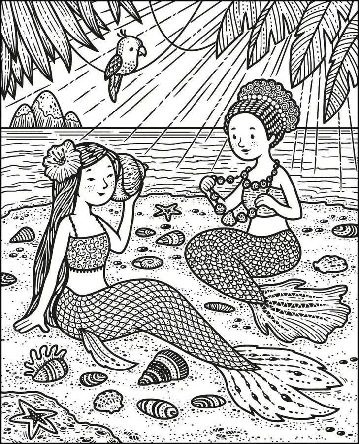 Mermaids Magic Painting Book GB - Paperback / softback