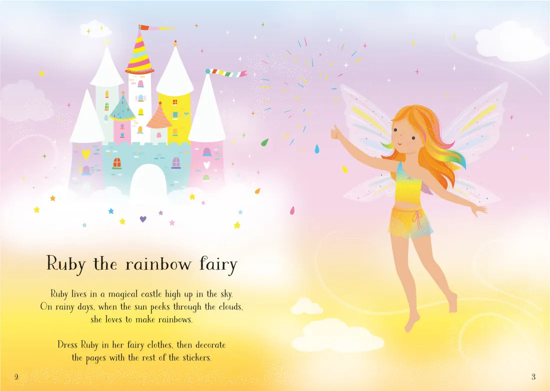 Little Sticker Dolly Dressing Rainbow Fairy GB - Paperback / softback