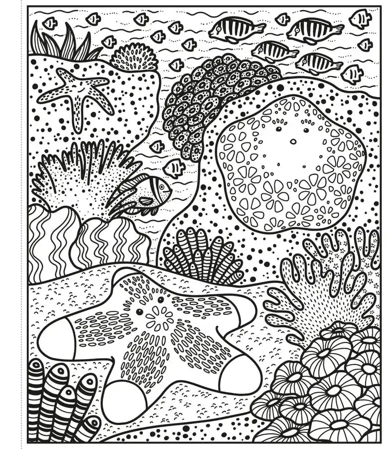 Coral Reef Magic Painting Book GB - Paperback / softback