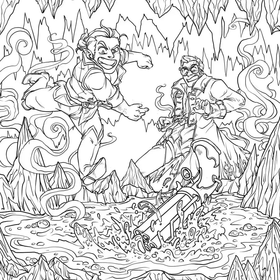 Critical Role: Vox Machina Coloring Book US - Paperback / softback