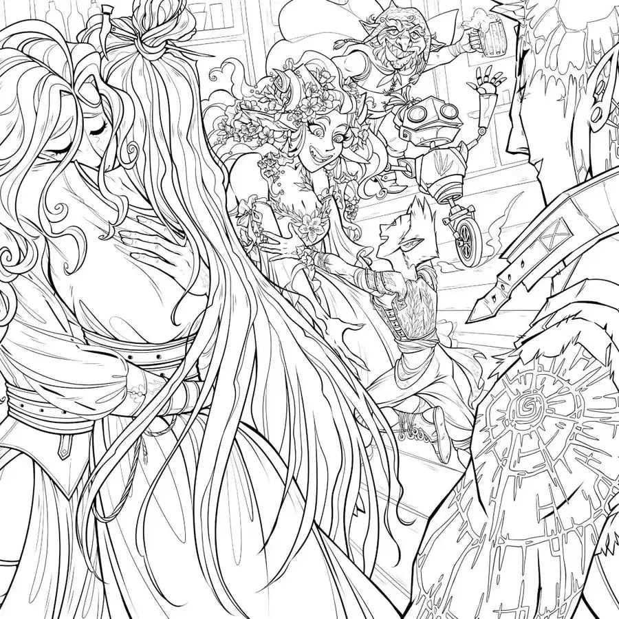 Critical Role: Bells Hells Coloring Book US - Paperback / softback