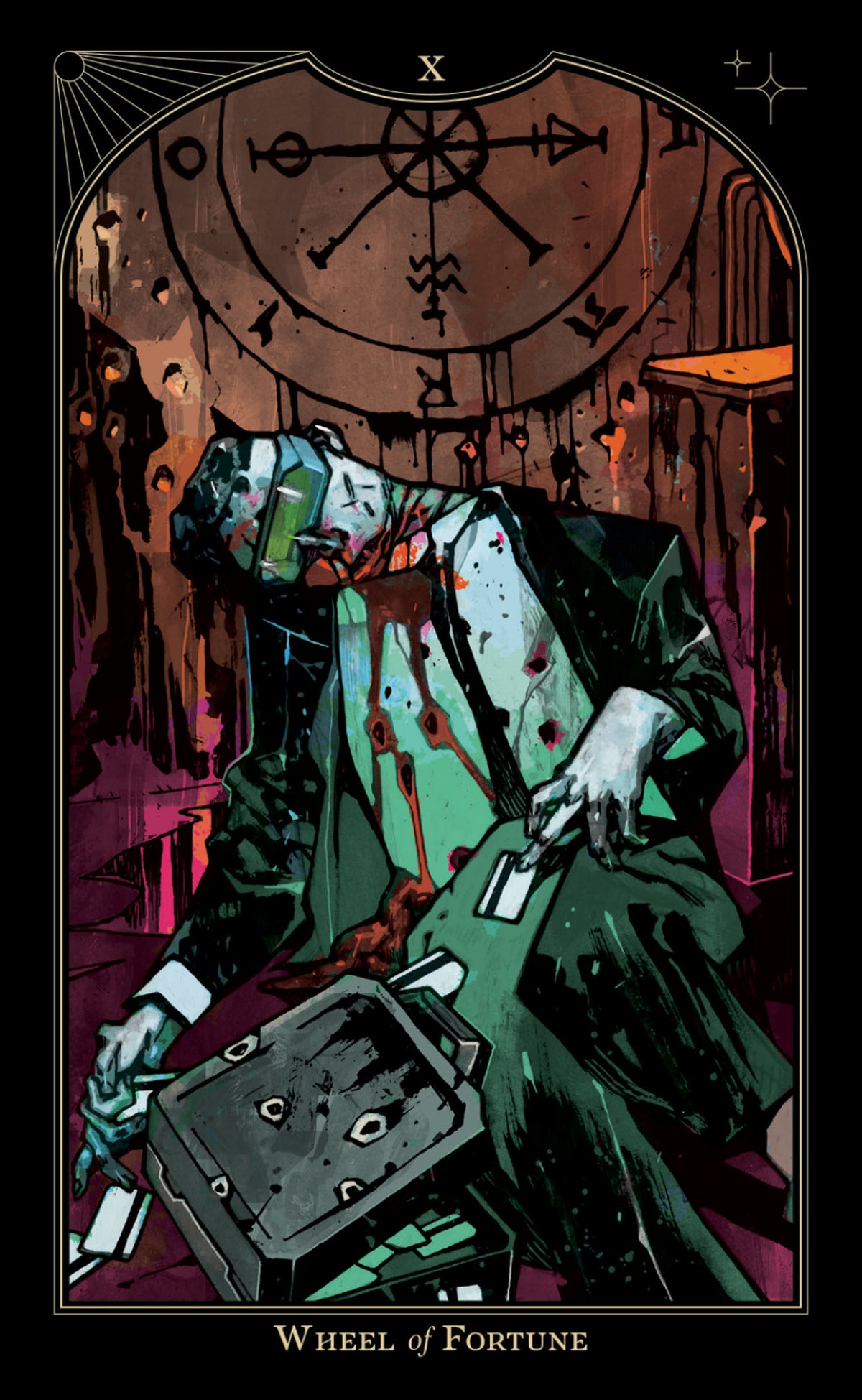 Cyberpunk 2077: Tarot Deck & Guidebook interior 3 (ISBN 9781506750071)