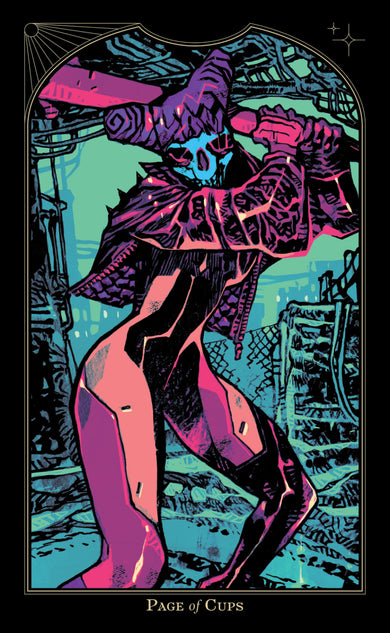 Cyberpunk 2077: Tarot Deck & Guidebook interior 5 (ISBN 9781506750071)