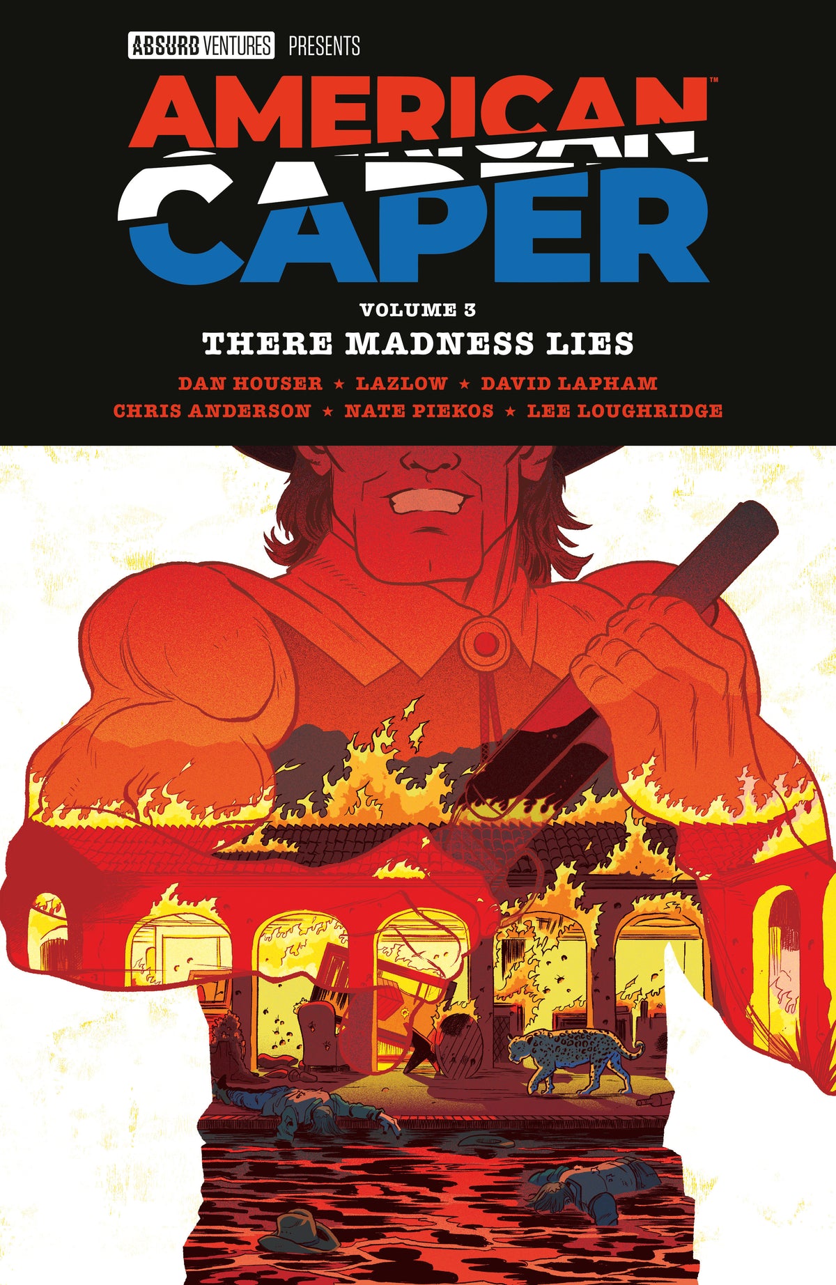 American Caper Volume 3: There Madness Lies cover (ISBN 9781506754079)