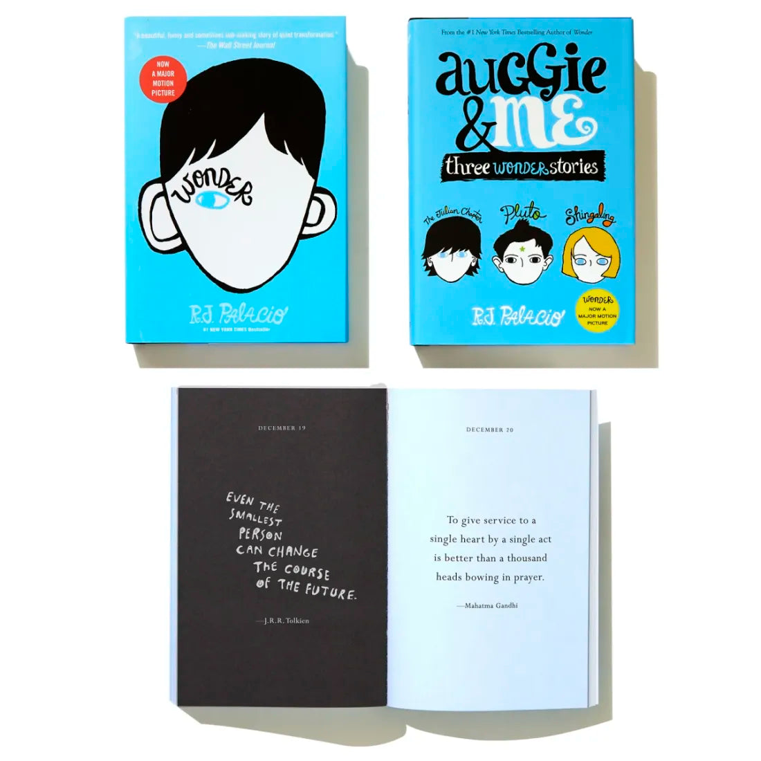 Wonder, Auggie & Me, 365 Days of Wonder boxed set US - Multiple-component retail product, boxed