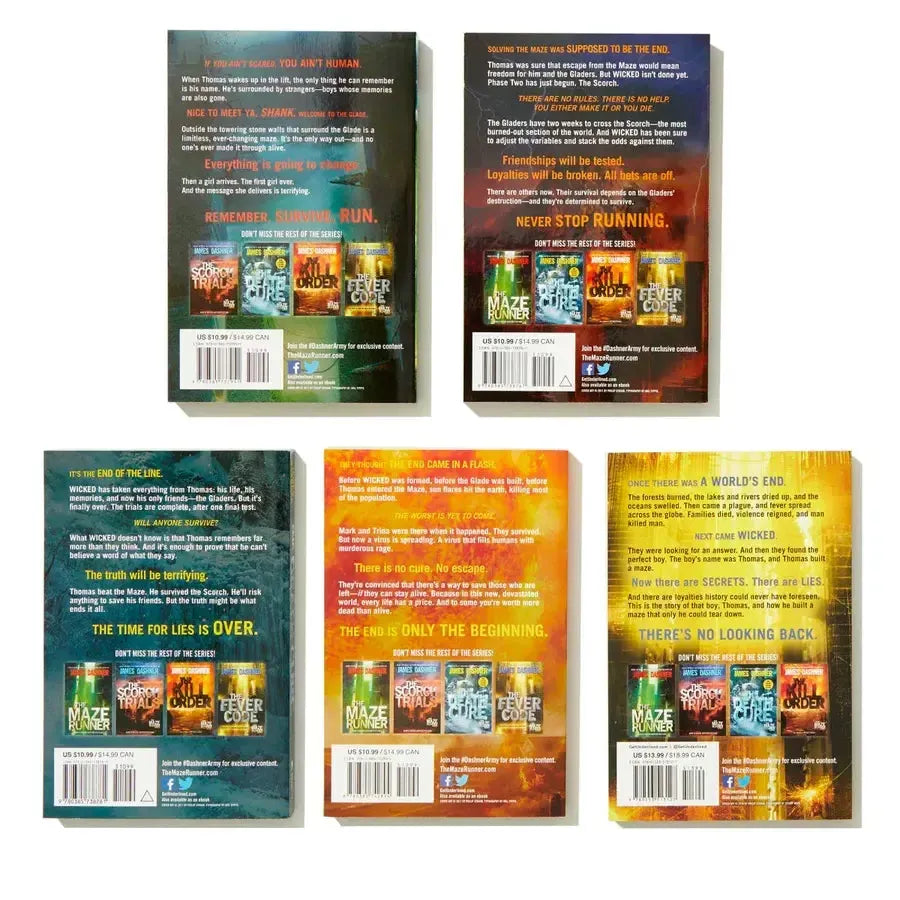 The Maze Runner Series Complete Collection Boxed Set (5-Book) US - Multiple-component retail product, boxed (9781524771034)