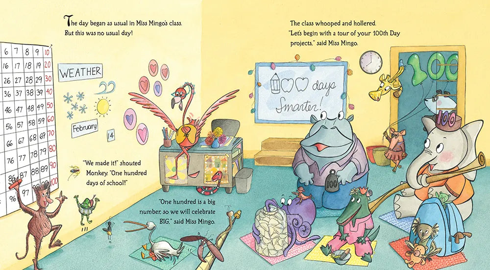 Miss Mingo and the 100th Day of School US - Hardback