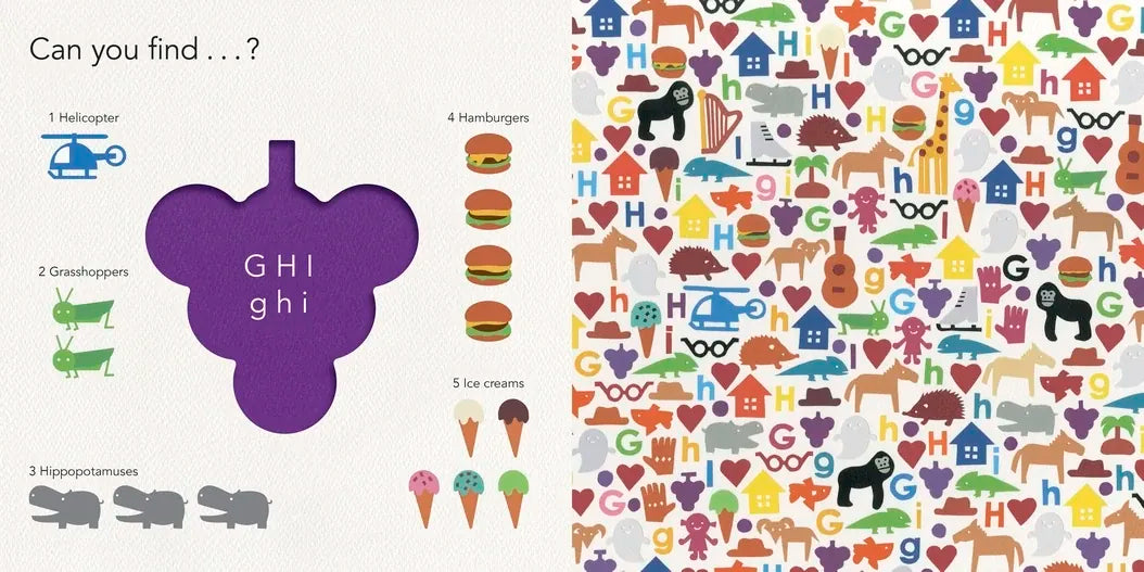 Paper Peek: Alphabet US - Board book