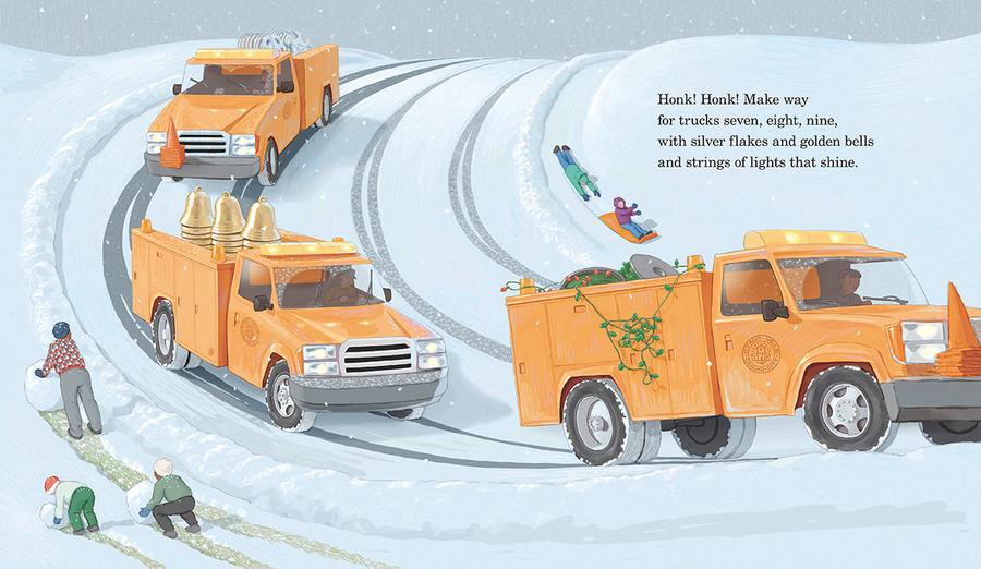 Twenty Big Trucks in the Middle of Christmas US - Hardback