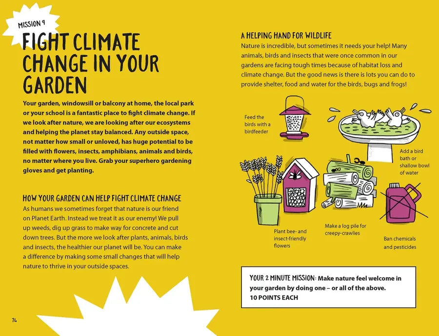Kids Fight Climate Change: Act now to be a #2minutesuperhero US - Paperback / softback