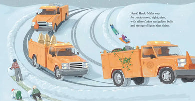Twenty Big Trucks in the Middle of Christmas US - Board book