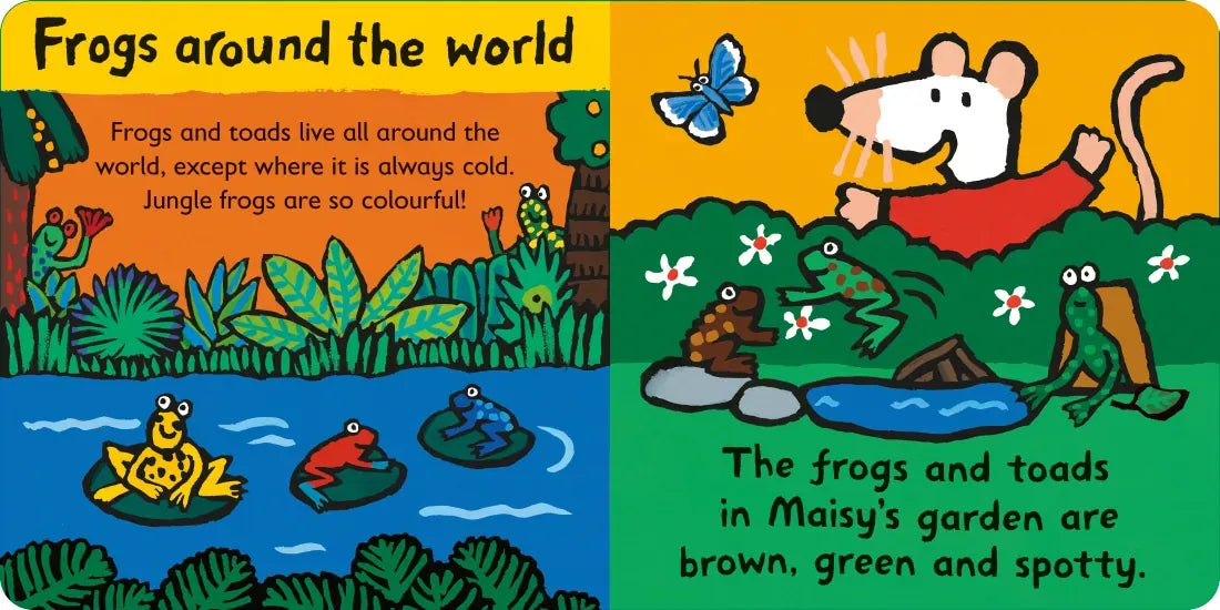 Maisy Loves Frogs: A Maisy's Planet Book US - Board book