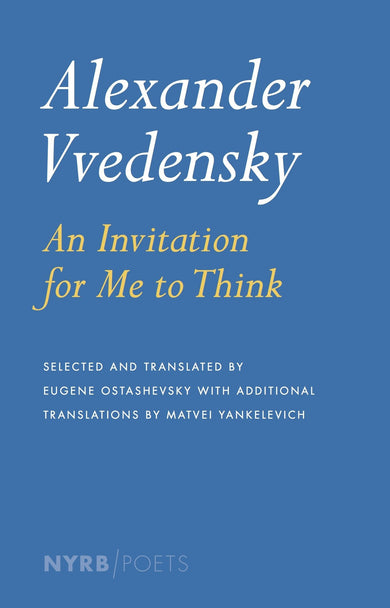Alexander Vvedensky: An Invitation for Me to Think-Poetry-買書書 BuyBookBook